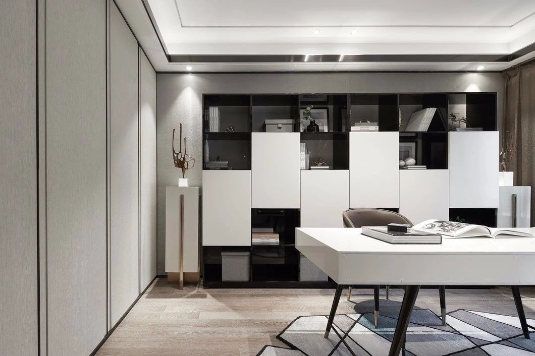 裝修案例現(xiàn)代輕奢風(fēng)格室內(nèi)裝修效果圖-書房 裝修案例現(xiàn)代輕奢風(fēng)格室內(nèi)裝修效果圖-書房