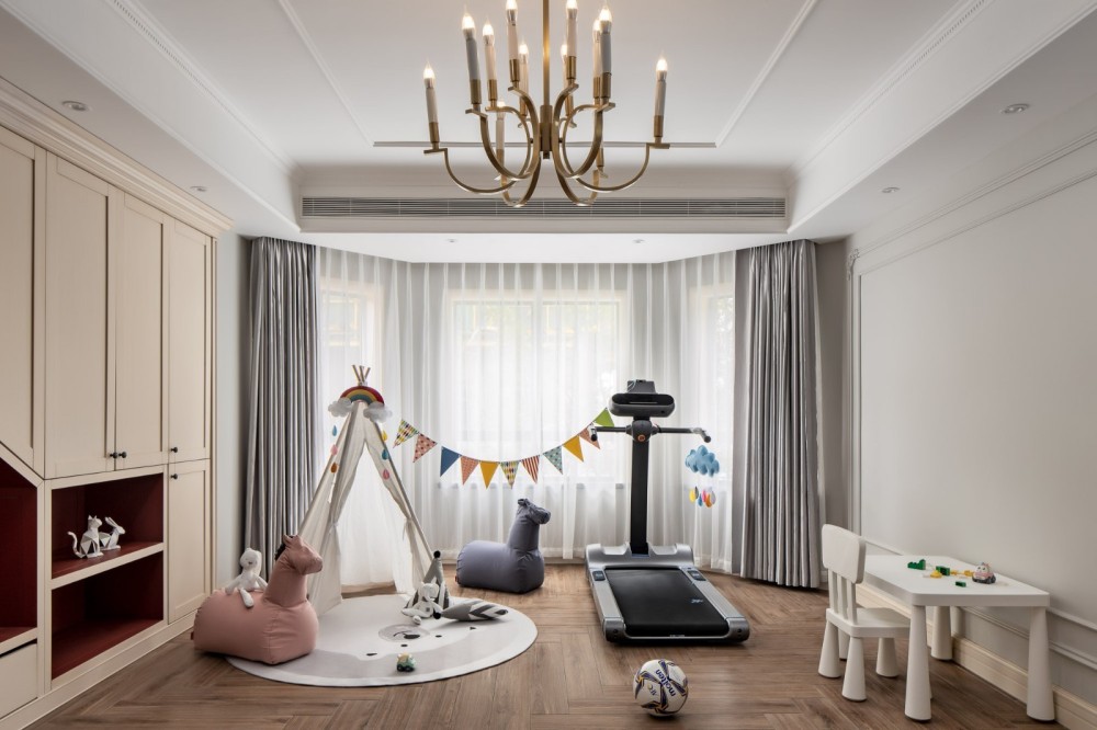 現代美式風格室內家裝案例效果圖-休閑室 現代美式風格室內家裝案例效果圖-休閑室