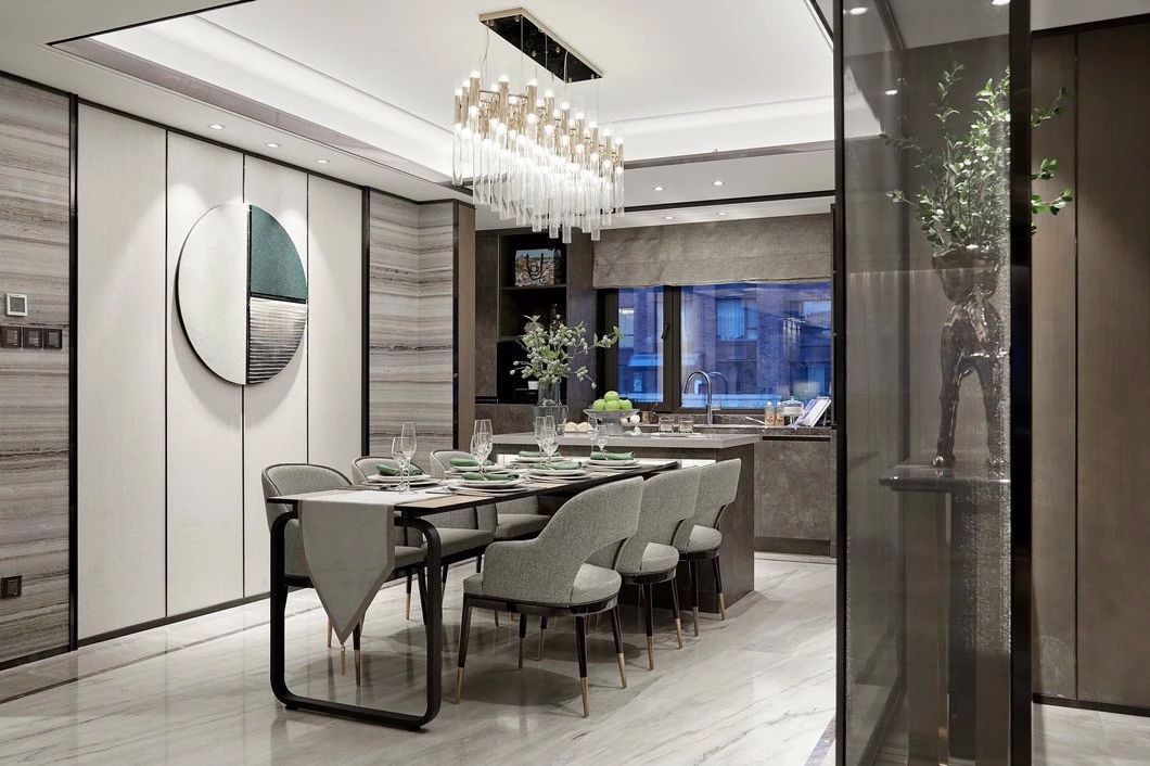裝修案例現(xiàn)代輕奢風(fēng)格室內(nèi)裝修效果圖-餐廳 裝修案例現(xiàn)代輕奢風(fēng)格室內(nèi)裝修效果圖-餐廳