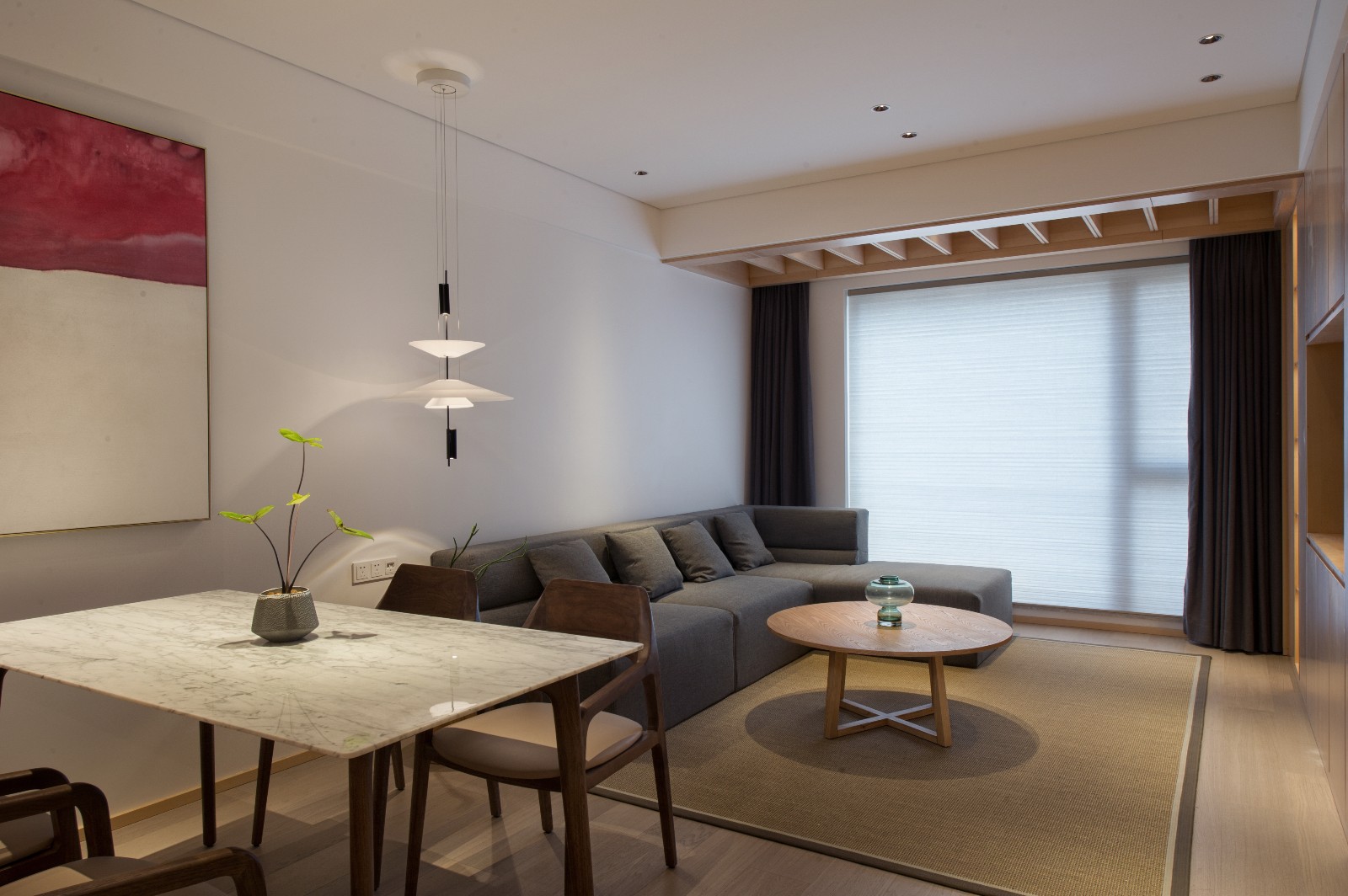 裝修案例日式風(fēng)格室內(nèi)裝修效果圖-餐客廳 裝修案例日式風(fēng)格室內(nèi)裝修效果圖-餐客廳