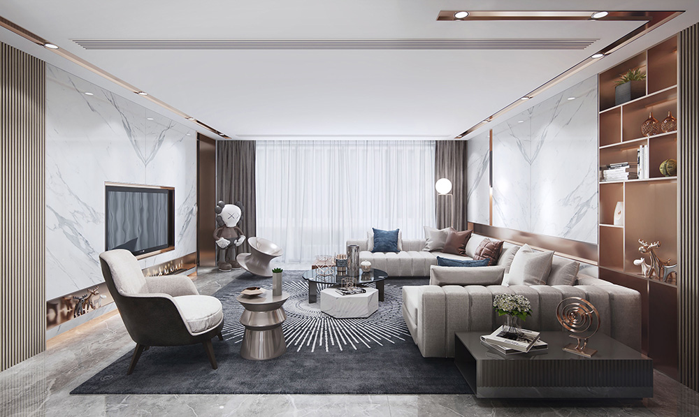 現代簡約風格室內裝修設計效果圖-客廳 現代簡約風格室內裝修設計效果圖-客廳