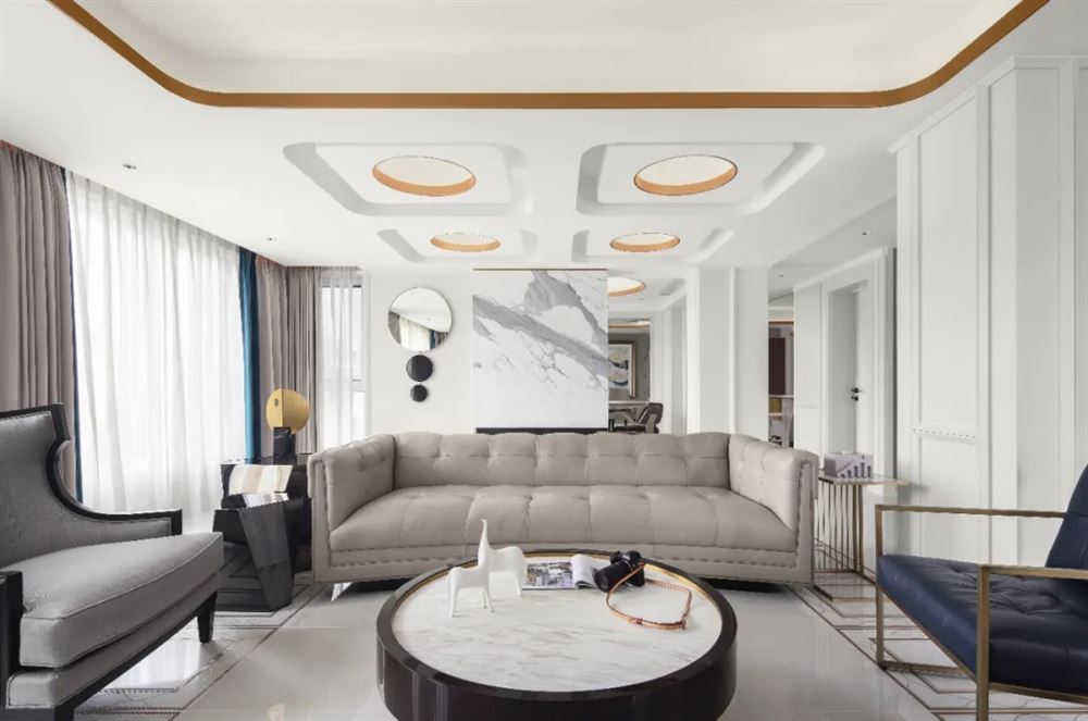 湛江市西粵京基城二期輕奢風(fēng)格復(fù)式裝修案例