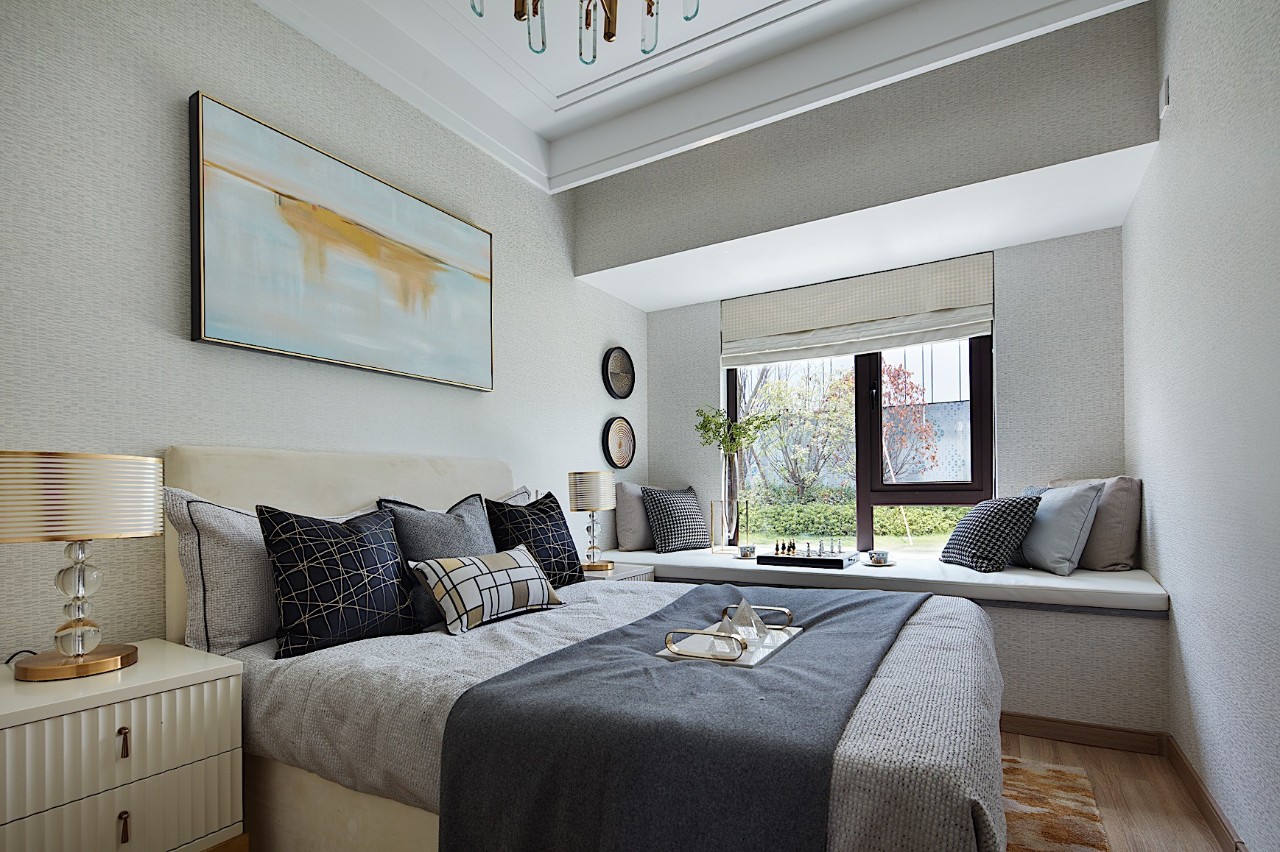 榮和千千樹(shù)三居123平米現(xiàn)代前衛(wèi)風(fēng)格室內(nèi)裝修案例-臥室 榮和千千樹(shù)三居123平米現(xiàn)代前衛(wèi)風(fēng)格室內(nèi)裝修案例-臥室