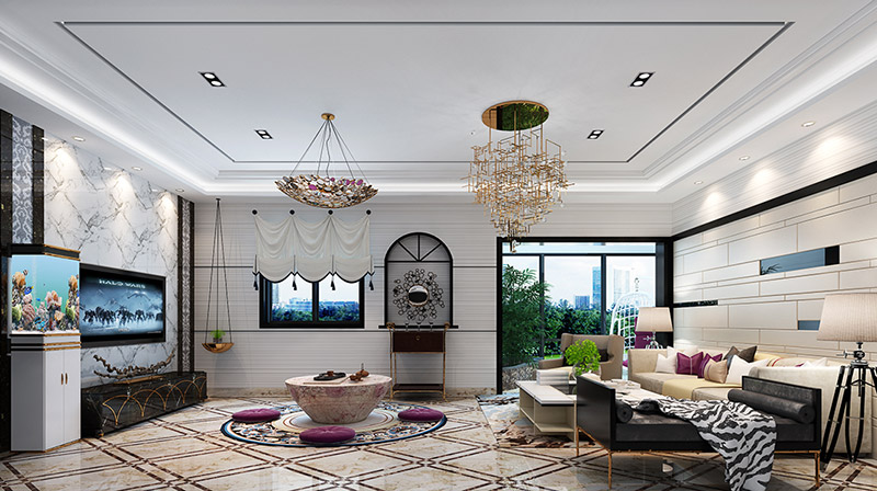 輕奢風(fēng)格室內(nèi)裝修效果圖-二醫(yī)院專(zhuān)家樓三居124平米-客廳 輕奢風(fēng)格室內(nèi)裝修效果圖-二醫(yī)院專(zhuān)家樓三居124平米-客廳