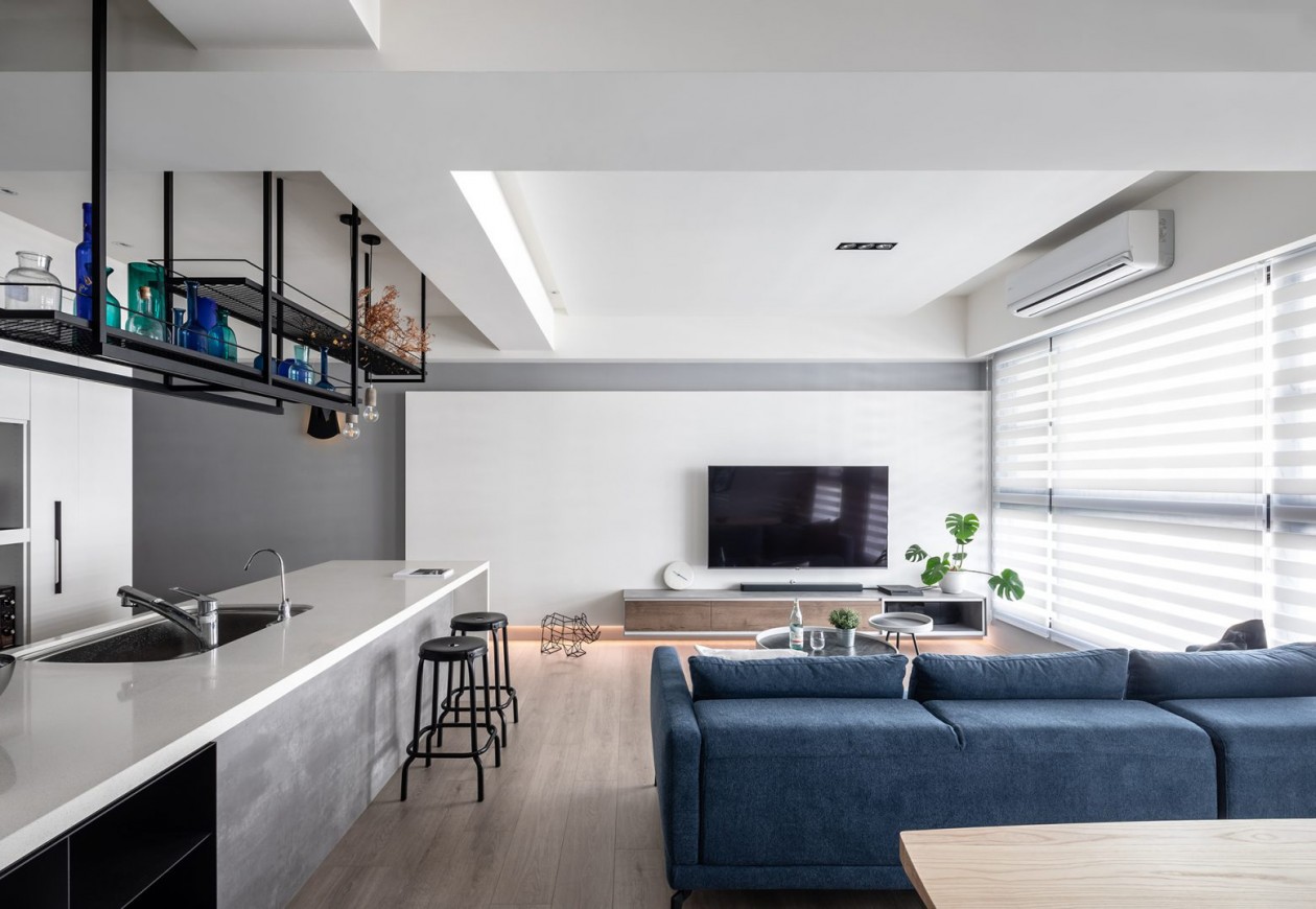 裝修案例現代前衛風格室內裝修效果圖-開放式廚房 裝修案例現代前衛風格室內裝修效果圖-開放式廚房