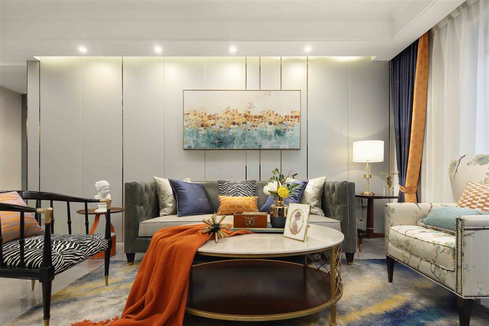 湛江市天潤御海灣美式風格三居室裝修案例