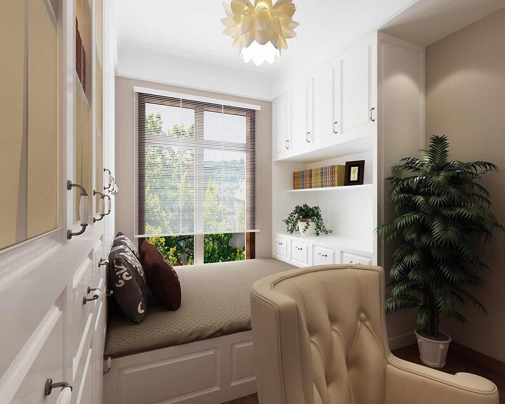 美式風格室內裝修效果圖-恒大御景半島平層280平米-室內次臥裝修 美式風格室內裝修效果圖-恒大御景半島平層280平米-室內次臥裝修