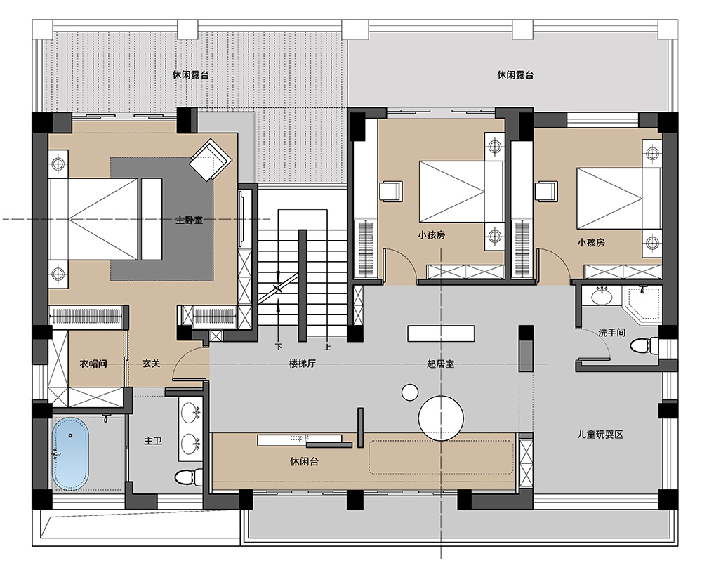 現(xiàn)代極簡風(fēng)格別墅裝修設(shè)計(jì)效果圖-迎江"逸"墅·碧桂園-別墅裝修設(shè)計(jì)二樓平面圖 現(xiàn)代極簡風(fēng)格別墅裝修設(shè)計(jì)效果圖-迎江"逸"墅·碧桂園-別墅裝修設(shè)計(jì)二樓平面圖