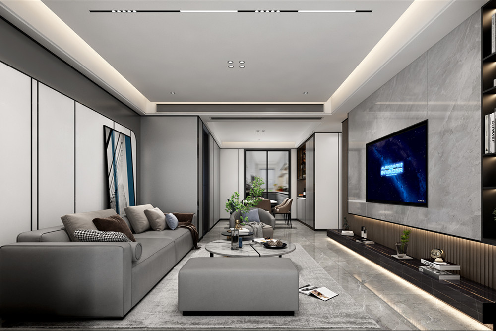 汕頭市天合名門豪庭輕奢風(fēng)格五居室裝修案例