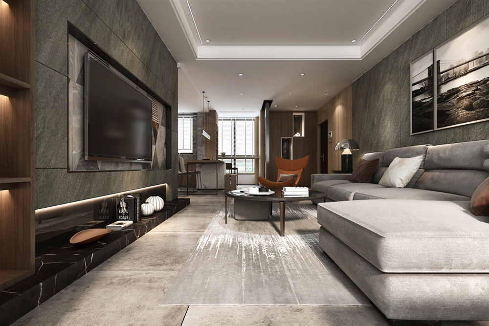 中山市萬科柏悅灣現(xiàn)代簡約風(fēng)格四居室裝修案例