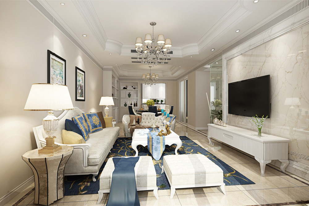 惠州市萬城現代簡約風格三居室裝修案例