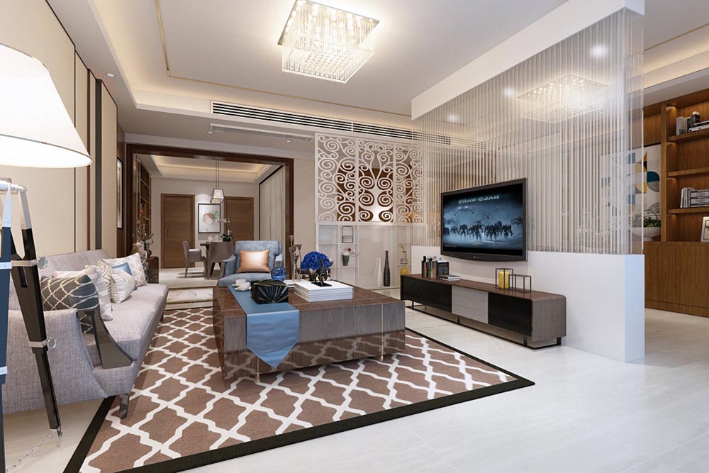 江門市江灣一品現代簡約風格四居室裝修案例