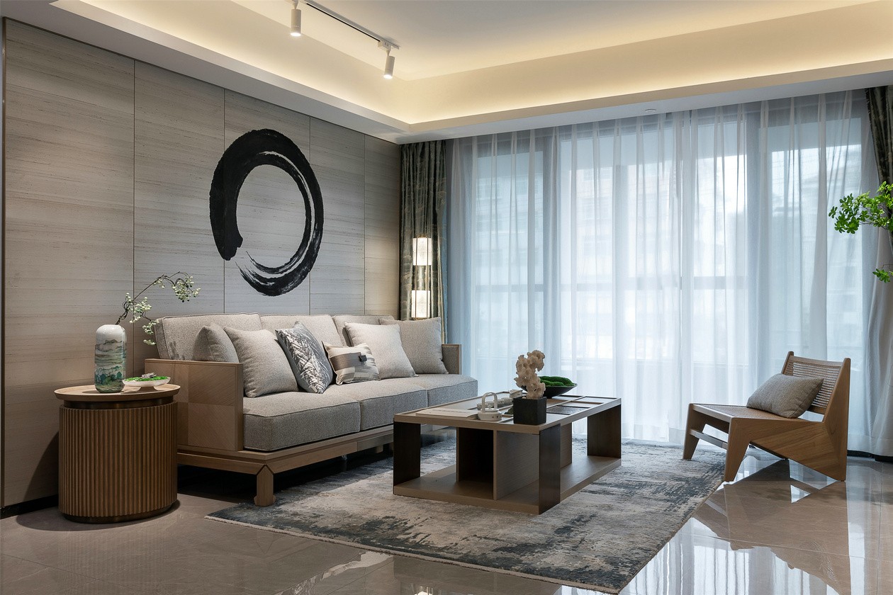 廣州市名城御景綠洲現代簡約風格三居室裝修案例