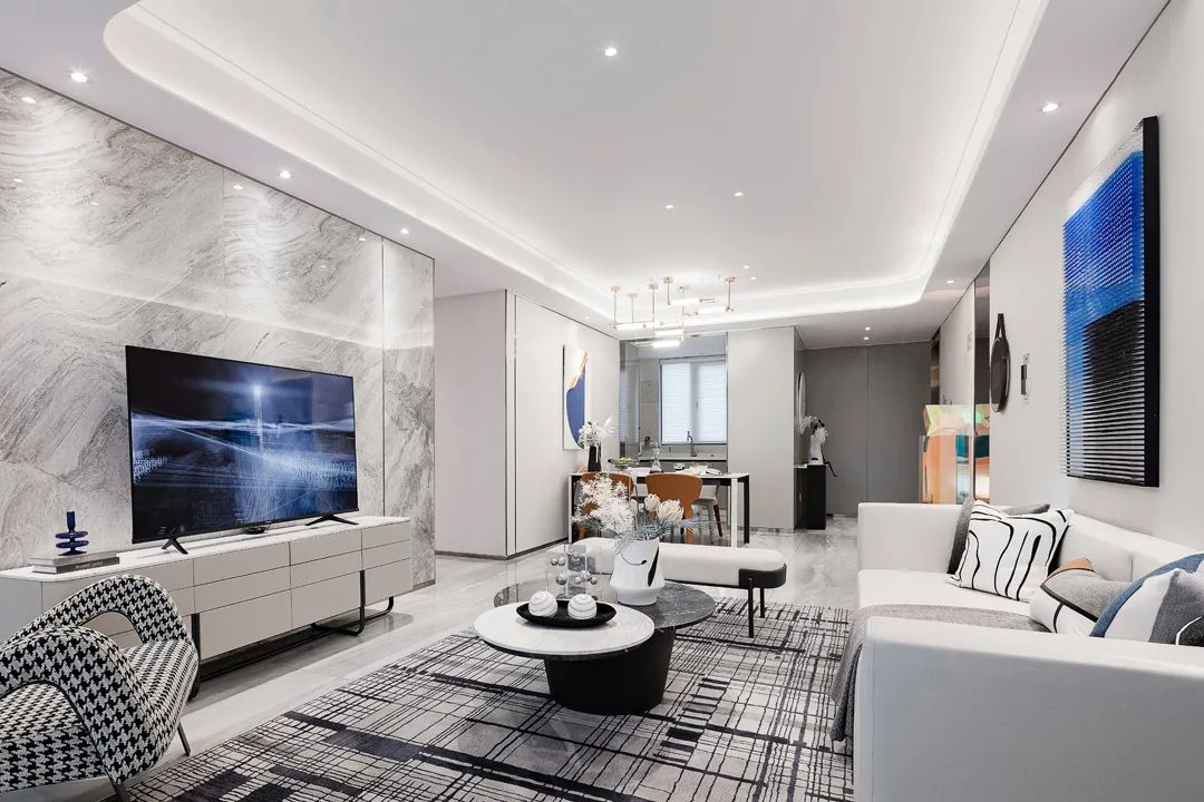 廣州市鴻成·珠江玥現(xiàn)代簡(jiǎn)約風(fēng)格三居室裝修案例