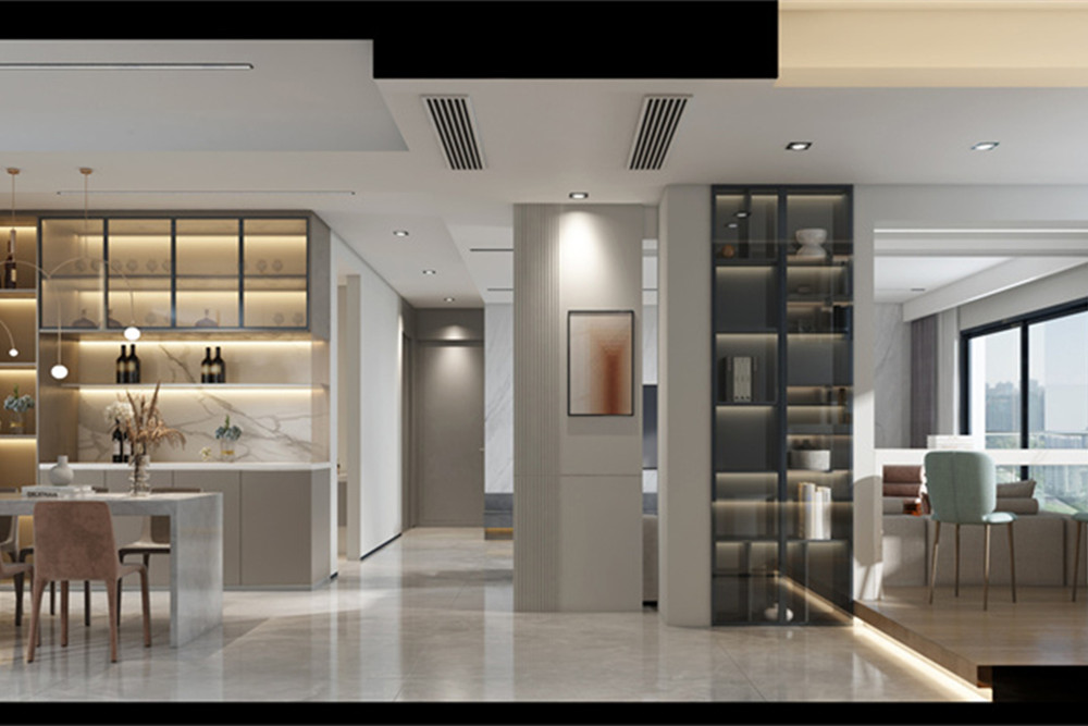 廣州市華南新城現代簡約風格三居室裝修案例