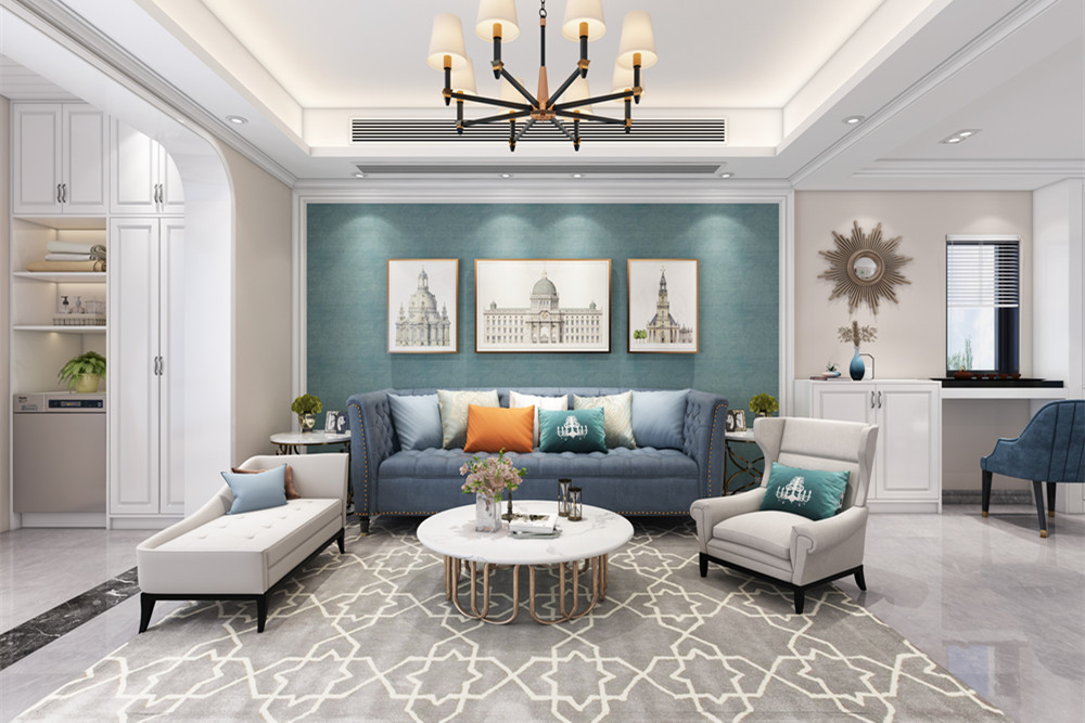 中山市雅居樂萬象郡2期北歐風格三居室裝修案例