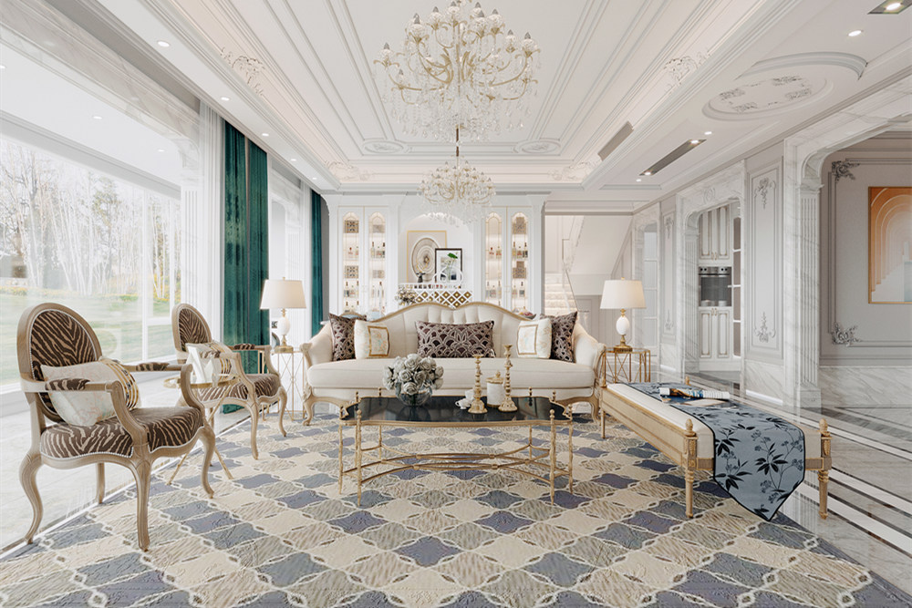 連云港市嘉泰城市花園美式風格四居室裝修案例