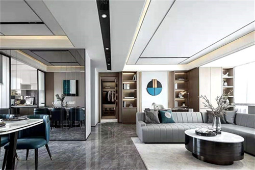 梧州市精通中央公園C區現代簡約風格四居室裝修案例