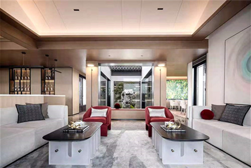 梧州市西環路中段小區輕奢風格別墅裝修案例