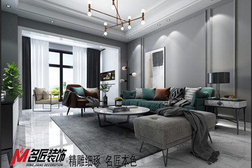 梧州市半島閣現(xiàn)代簡(jiǎn)約風(fēng)格三居室裝修案例