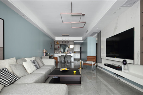 德陽市北城香榭現代簡約風格三居室裝修案例