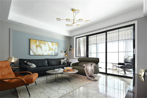 德陽市108棟小區現代簡約風格三居室裝修案例