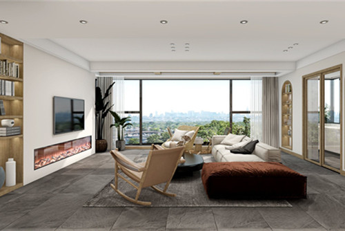 德陽市萬達華府。現代簡約風格別墅裝修案例