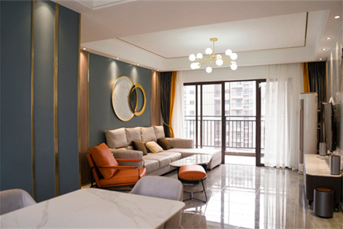 湛江市萬象凱旋灣輕奢風(fēng)格三居室裝修案例