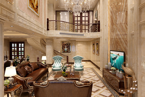 陽江市建華翡翠城歐式風格別墅裝修案例