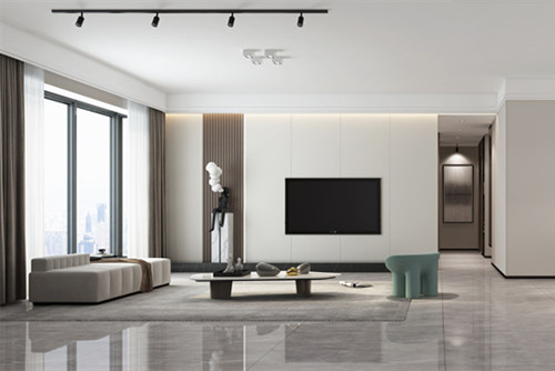 海口市奧林匹克花園現(xiàn)代簡約風格三居室裝修案例