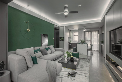 海口市綠城桃李春風現代簡約風格三居室裝修案例