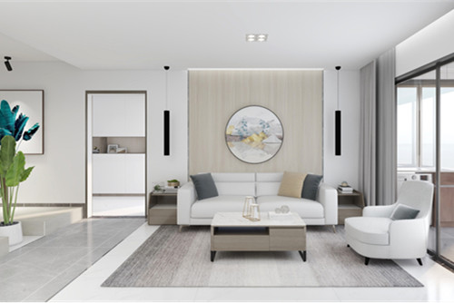 海口市港島花園現(xiàn)代簡約風格三居室裝修案例