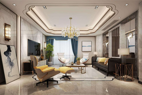 六盤水101-200平米新中式風(fēng)格裝修設(shè)計案例