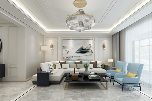 秦皇島201-300平米輕奢風格達潤上邦家裝設(shè)計案例