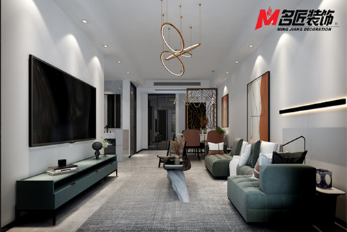 臺州市碧湖山莊現代簡約風格二居室裝修案例