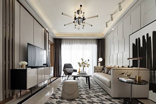 揭陽市博雅苑C區現代簡約風格三居室裝修案例