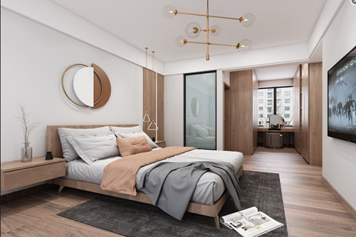 南平市山水華庭北歐風格復式裝修案例