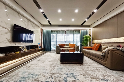 茂名市碧水灣現代簡約風格三居室裝修案例