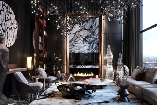 韶關市富康翰林世家二期現代風格三居室裝修案例