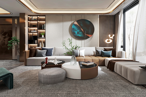 河源市龍光城現代簡約風格四居室裝修案例