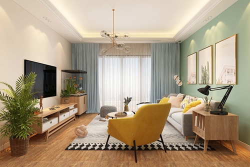 廣州市美林湖畔北歐風(fēng)格四居室裝修案例