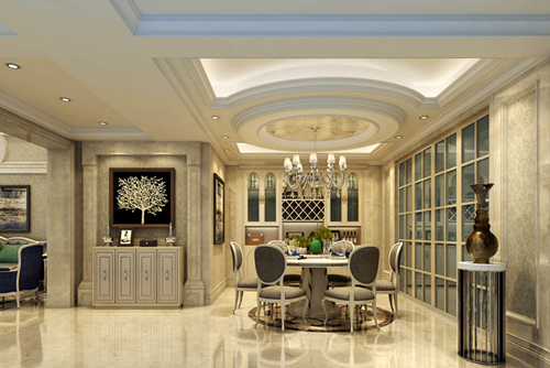 海口市鳳凰白龍新城歐式風格復式裝修案例