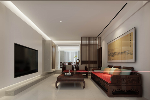 廣州市珠光御景壹號新中式風格別墅裝修案例