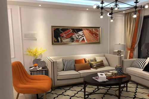 海口市海口十里春風現(xiàn)代簡約風格三居室裝修案例