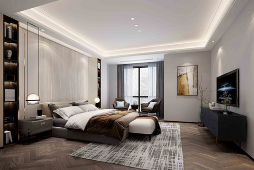 嘉興市寶石公館現代簡約風格復式裝修案例