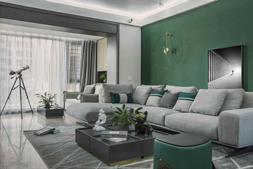 海口市昌茂翰林西苑現代簡約風格三居室裝修案例