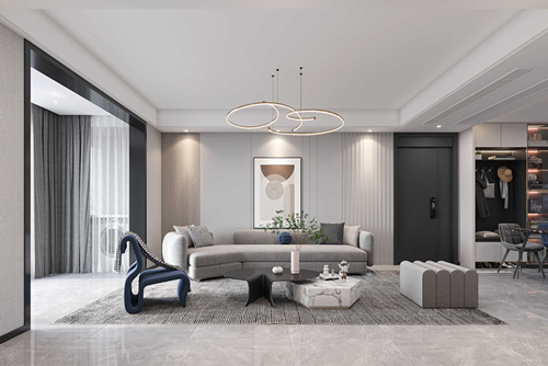 淮安市億力未來城現代簡約風格三居室裝修案例