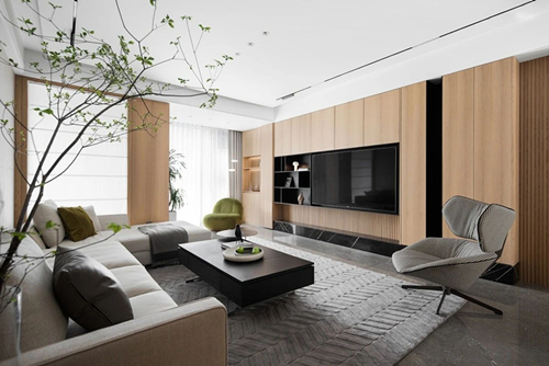 江門市美的公園天下現代風格三居室裝修案例