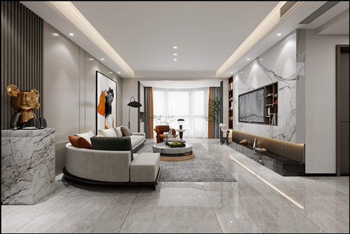 佛山市招商·悅府現代風格復式裝修案例