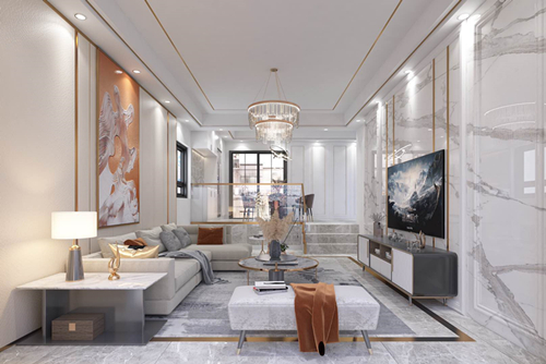 珠海市海倫堡玖悅瓏灣現(xiàn)代風(fēng)格平層裝修案例